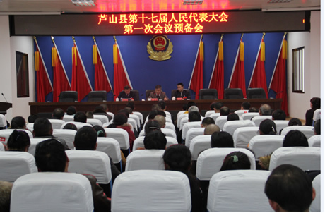 芦山县召开县十七届人大一次会议预备会、主席团第一次会议、党员代表会议及严肃换届纪律专题谈心谈话会