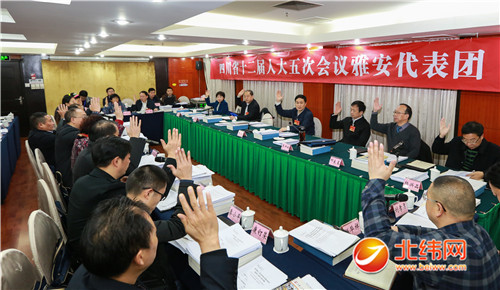 省十二届人大五次会议雅安代表团召开第八次会议
