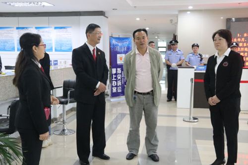 李毅带队到芦山县法院调研诉讼服务中心提档升级工作