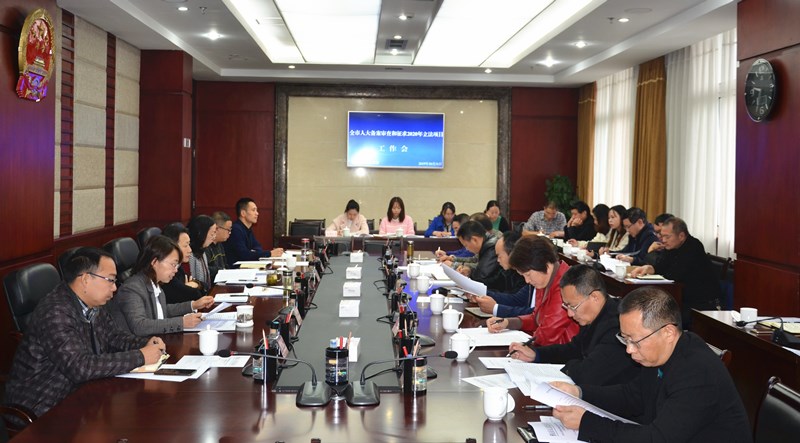全市人大备案审查和征求2020年立法项目工作会召开