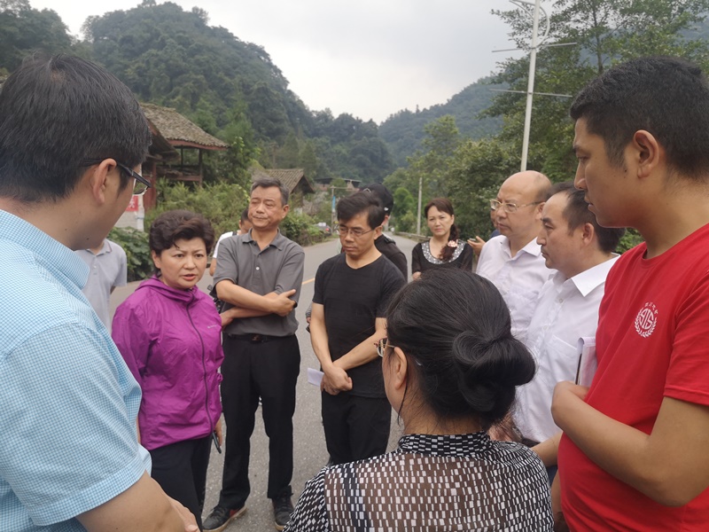 吴宏、郑尚堃、李诚赴雨城区督导调研防汛减灾工作