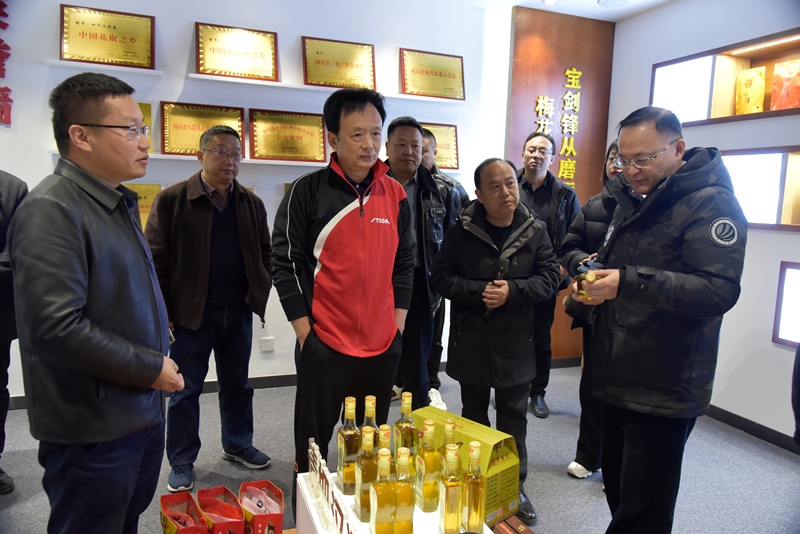 自贡市人大常委会来雅考察乡村振兴发展