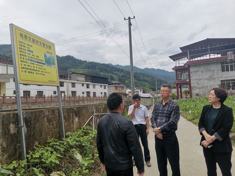 蔡军到芦山督导防汛减灾和地质灾害防治工作