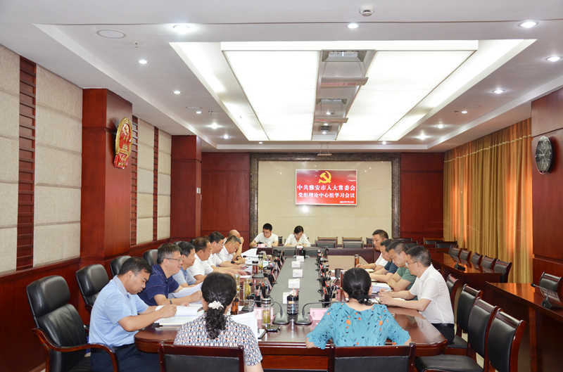 坚持初心信仰 依法履职行权  市人大常委会党组理论学习中心组召开专题学习会
