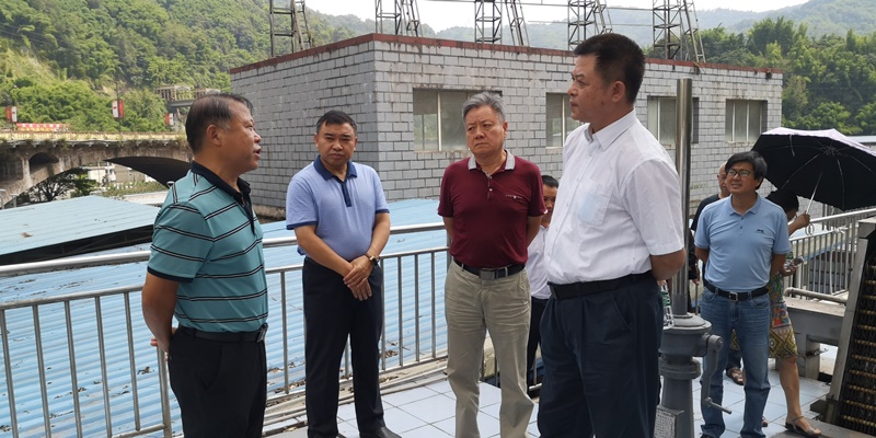省人大常委会执法检查组来我市开展《四川省城镇排水与污水处理条例》执法检查