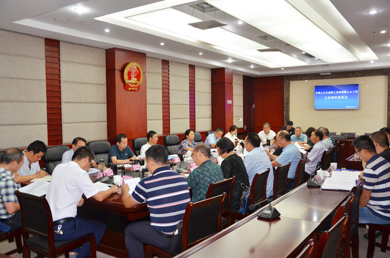 市人大常委会召开乡镇人大主席团工作和街道人大工作立法调研座谈会
