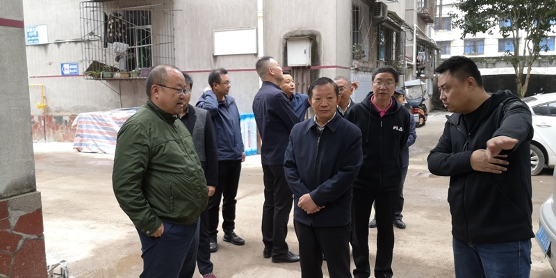 省人大城环资委来雅督导调研城镇老旧小区改造民生实事项目工作