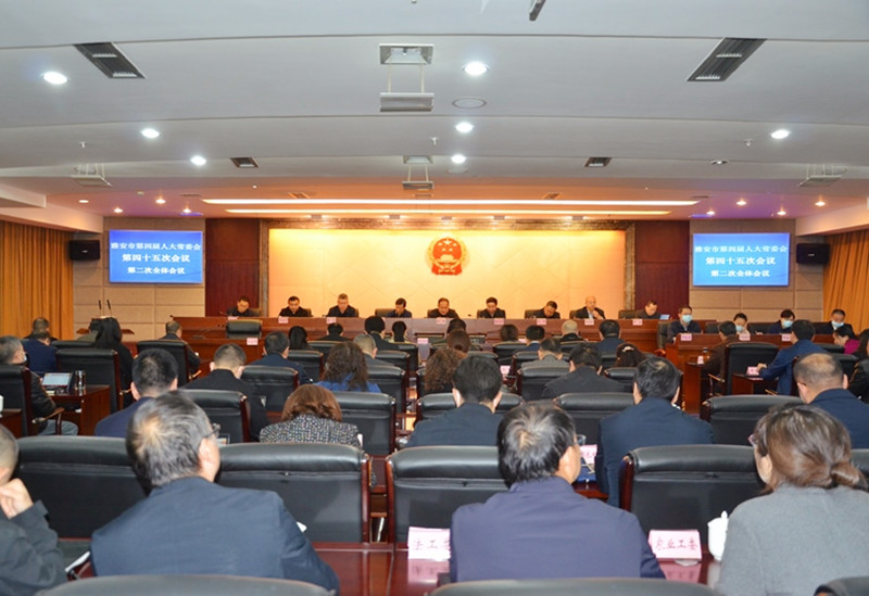 市第四届人大常委会第四十五次会议召开