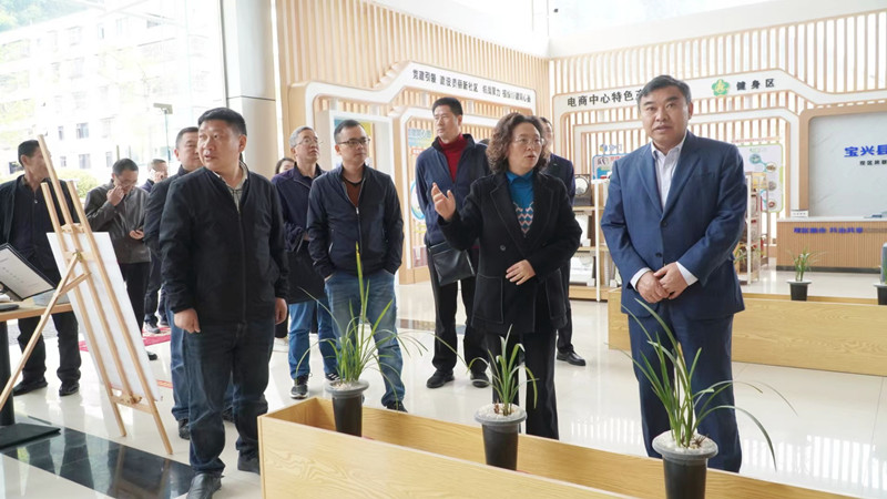 周建华赴宝兴县调研代表活动阵地建设和宣传工作情况