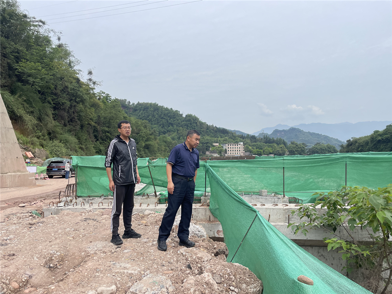 周建华督导调研联系重点项目建设情况