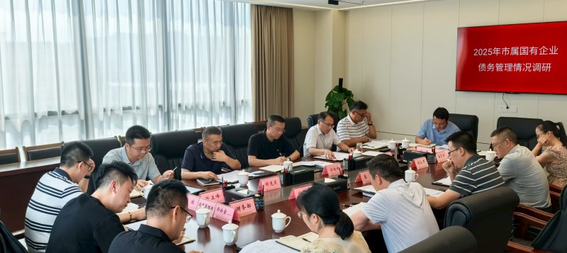 郑朝彬带队开展市属国有企业债务管理情况调研