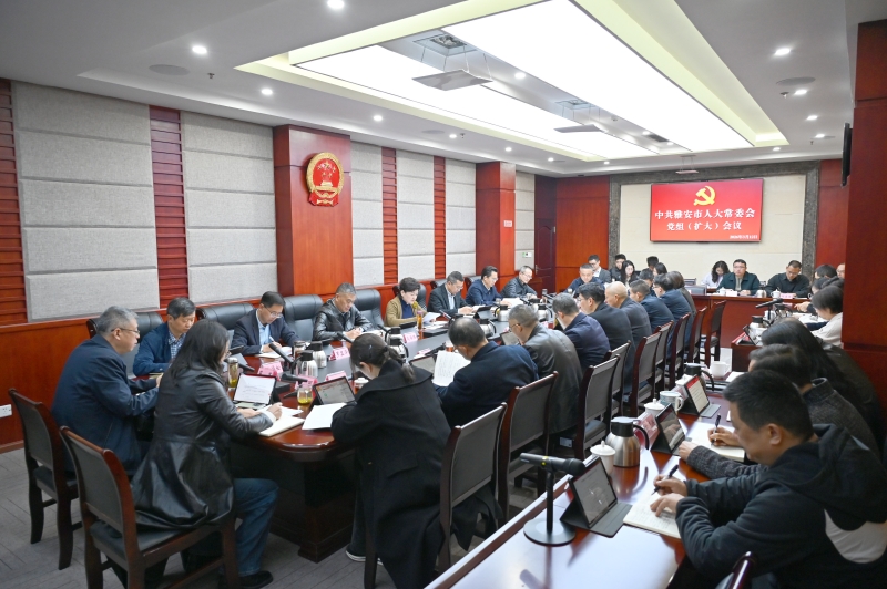 市人大常委会党组(扩大)会议召开 以务实作风确保人大工作行稳致远