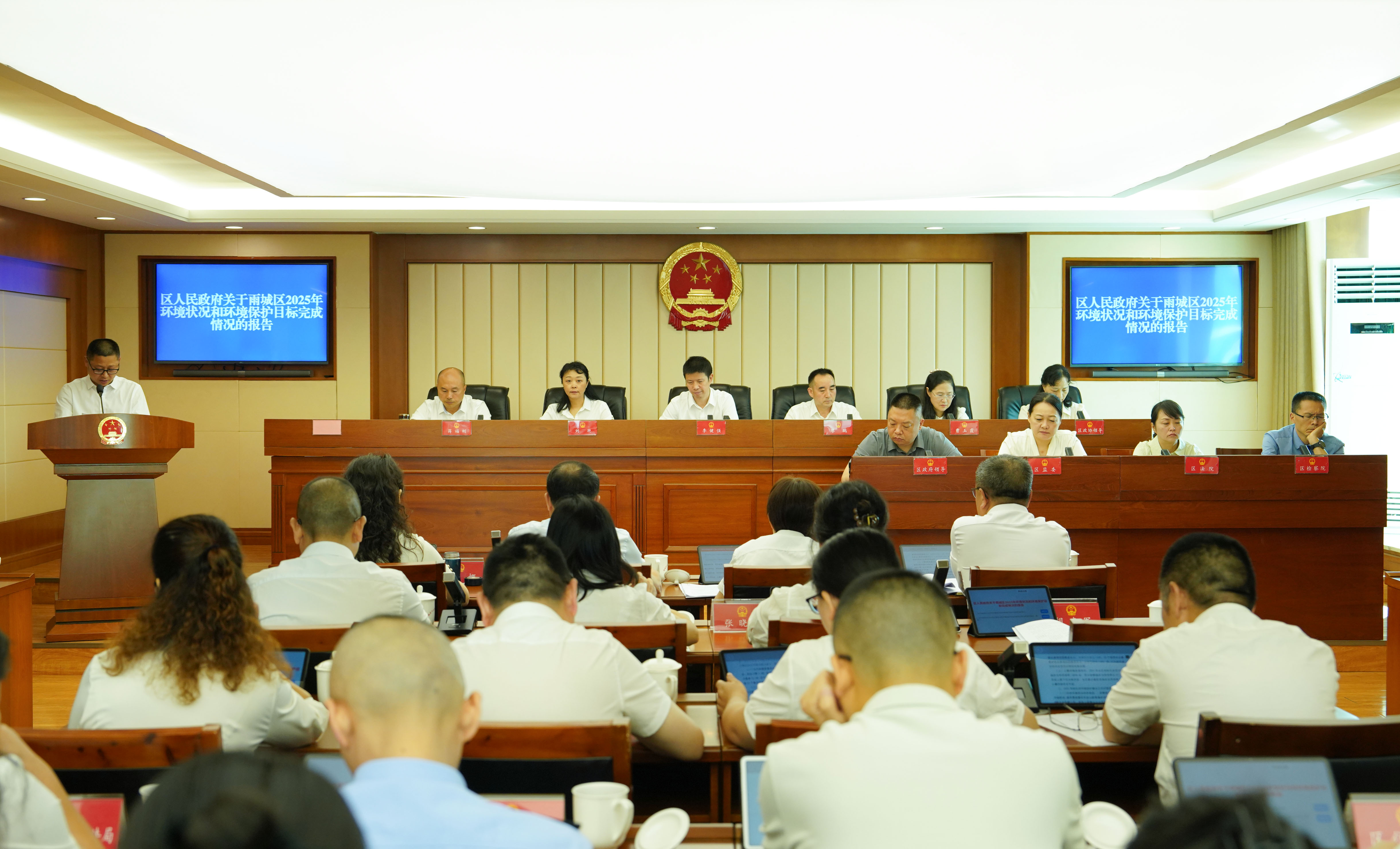 0629十七届区人大常委会第三十五次会议听取和审议雨城区2025年环境状况和环境保护目标完成情况的报告.jpg