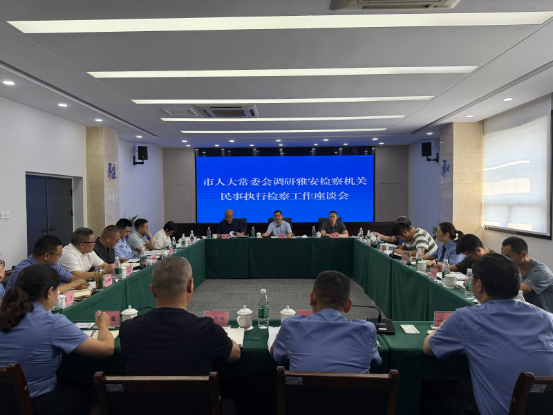 市人大常委会对检察机关民事执行检察工作开展调研