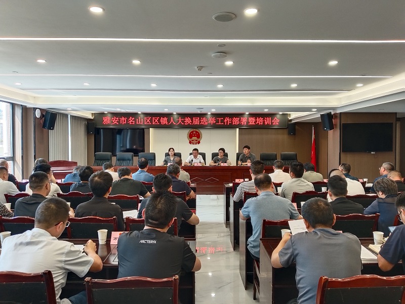 全区区镇人大换届选举工作暨培训会召开