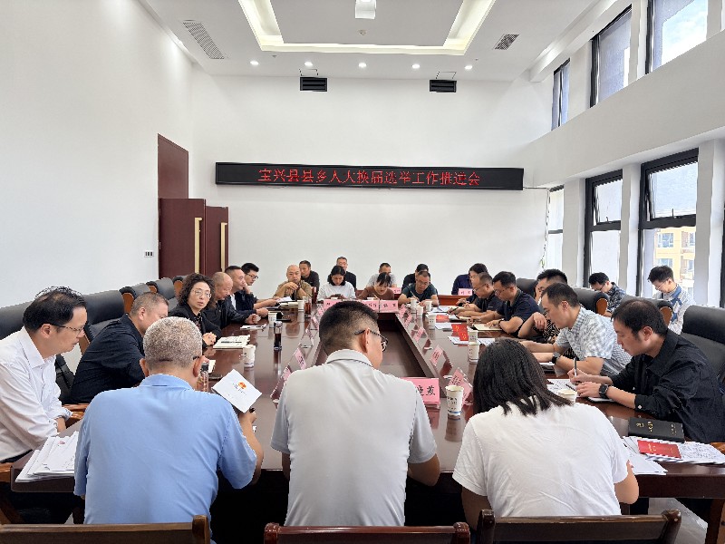 宝兴县召开县乡人大换届选举工作推进会